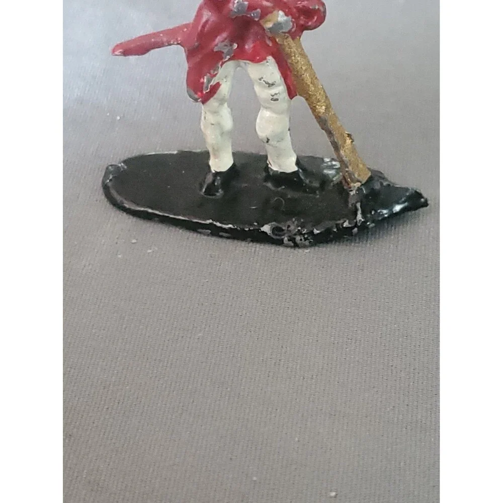 Revolutionary War British Hand Painted Flats Lead Toy Soldier Flag Bearer